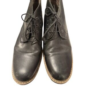 Men's Size 10.5 BOSTONIAN Black Leather Chukka Boots Excellent Condition